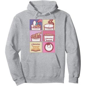 image:imageMaruchan Instant Lunch Boxed Up Cooking Instructions Panel Pullover HoodieHeather Grey