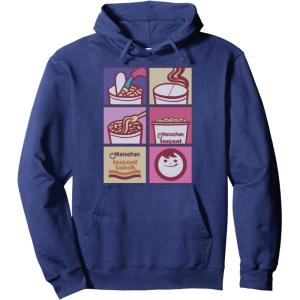 image:imageMaruchan Instant Lunch Boxed Up Cooking Instructions Panel Pullover HoodieNavy Blue