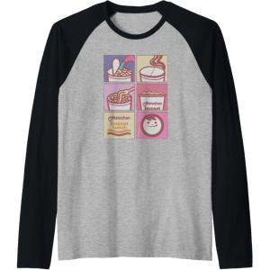 image:imageMaruchan Instant Lunch Boxed Up Cooking Instructions Panel Raglan Baseball TeeBlackAthletic Heather