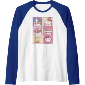 image:imageMaruchan Instant Lunch Boxed Up Cooking Instructions Panel Raglan Baseball TeeRoyal BlueWhite
