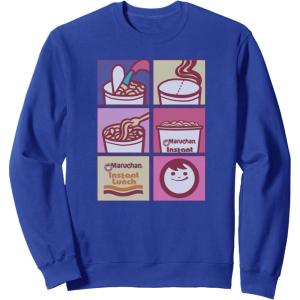 image:imageMaruchan Instant Lunch Boxed Up Cooking Instructions Panel SweatshirtRoyal Blue