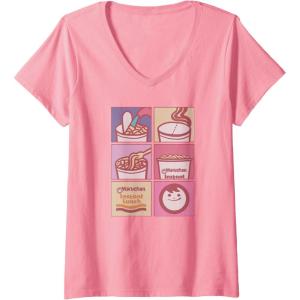 image:imageMaruchan Instant Lunch Boxed Up Cooking Instructions Panel VNeck TShirtPink