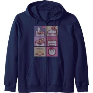 image:imageMaruchan Instant Lunch Boxed Up Cooking Instructions Panel Zip HoodieNavy Blue