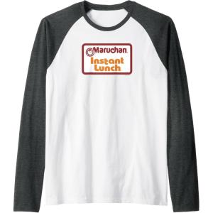 image:imageMaruchan Instant Lunch Card Official Logo Raglan Baseball TeeDark Heather GreyWhite