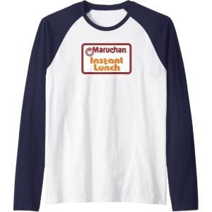 image:imageMaruchan Instant Lunch Card Official Logo Raglan Baseball TeeNavy BlueWhite