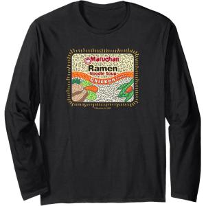 image:imageMaruchan Instant Lunch Chicken Flavor Art Long Sleeve TShirtBlack