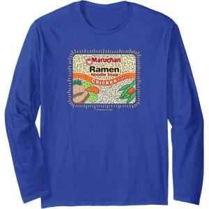 image:imageMaruchan Instant Lunch Chicken Flavor Art Long Sleeve TShirtRoyal Blue
