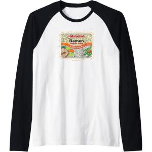 image:imageMaruchan Instant Lunch Chicken Flavor Art Raglan Baseball TeeBlackWhite