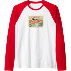 image:imageMaruchan Instant Lunch Chicken Flavor Art Raglan Baseball TeeRedWhite