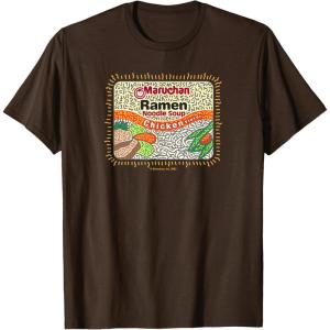 image:imageMaruchan Instant Lunch Chicken Flavor Art TShirtBrown