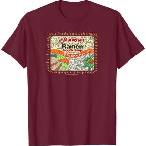 image:imageMaruchan Instant Lunch Chicken Flavor Art TShirtBurgundy