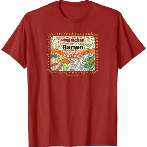 image:imageMaruchan Instant Lunch Chicken Flavor Art TShirtCranberry Red