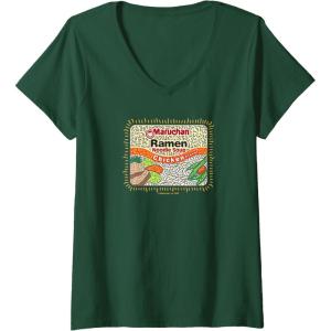 image:imageMaruchan Instant Lunch Chicken Flavor Art VNeck TShirtDark Green
