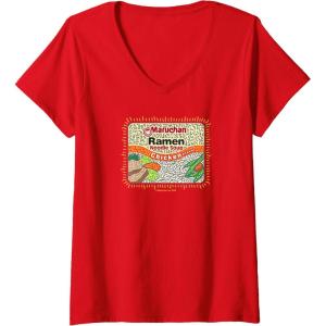 image:imageMaruchan Instant Lunch Chicken Flavor Art VNeck TShirtRed
