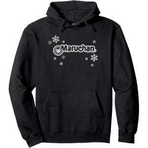 image:imageMaruchan Instant Lunch Christmas Snow Flakes Holiday Logo Pullover HoodieBlack