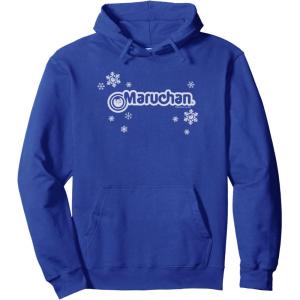image:imageMaruchan Instant Lunch Christmas Snow Flakes Holiday Logo Pullover HoodieRoyal Blue