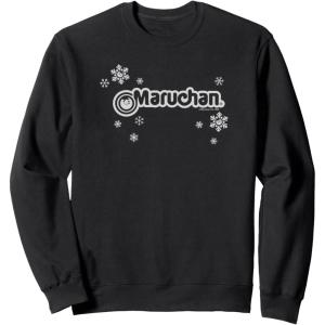 image:imageMaruchan Instant Lunch Christmas Snow Flakes Holiday Logo SweatshirtBlack