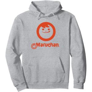 image:imageMaruchan Instant Lunch Classic Happy Face Vintage Logo Pullover HoodieHeather Grey