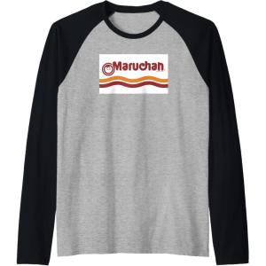 image:imageMaruchan Instant Lunch Classic Iconic Logo Raglan Baseball TeeBlackAthletic Heather