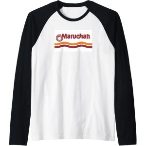 image:imageMaruchan Instant Lunch Classic Iconic Logo Raglan Baseball TeeBlackWhite