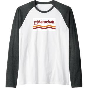 image:imageMaruchan Instant Lunch Classic Iconic Logo Raglan Baseball TeeDark Heather GreyWhite