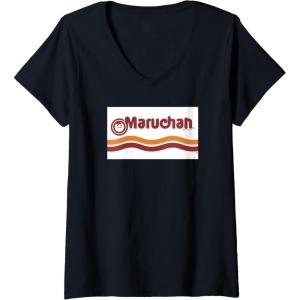 image:imageMaruchan Instant Lunch Classic Iconic Logo VNeck TShirtBlack