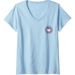 image:imageMaruchan Instant Lunch Classic Pocket Logo VNeck TShirtBaby Blue