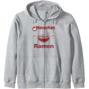 image:imageMaruchan Instant Lunch Classic Reman Bowl Logo Zip HoodieHeather Grey