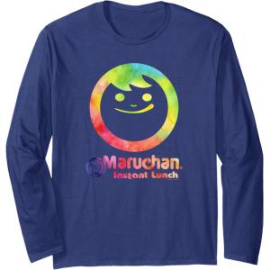 image:imageMaruchan Instant Lunch Color Pop Classic Retro Logo Long Sleeve TShirtNavy Blue