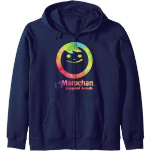 image:imageMaruchan Instant Lunch Color Pop Classic Retro Logo Zip HoodieNavy Blue