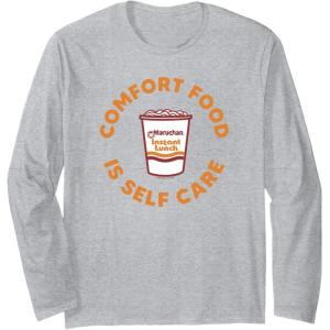 image:imageMaruchan Instant Lunch Comfort Food Is Self Care Ramen Cup Long Sleeve TShirtHeather Grey