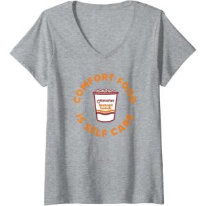 image:imageMaruchan Instant Lunch Comfort Food Is Self Care Ramen Cup VNeck TShirtHeather Grey