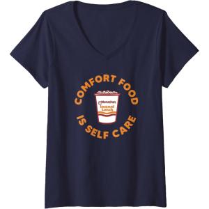image:imageMaruchan Instant Lunch Comfort Food Is Self Care Ramen Cup VNeck TShirtNavy Blue