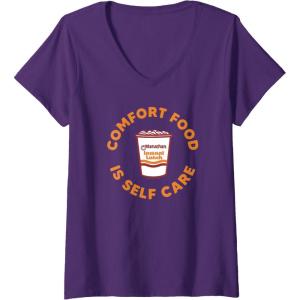 image:imageMaruchan Instant Lunch Comfort Food Is Self Care Ramen Cup VNeck TShirtPurple