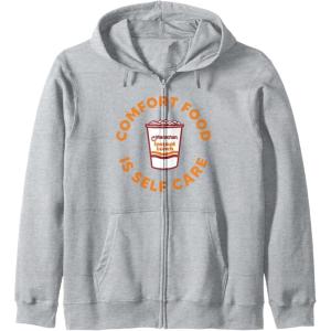 image:imageMaruchan Instant Lunch Comfort Food Is Self Care Ramen Cup Zip HoodieHeather Grey