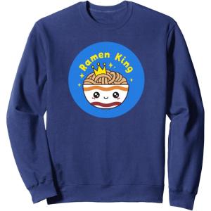 image:imageMaruchan Instant Lunch Cute Kawaii Ramen King Bowl Logo SweatshirtNavy Blue