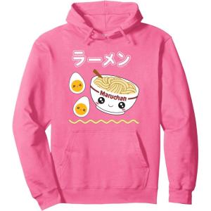 image:imageMaruchan Instant Lunch Cute Ramen Japanese Style Logo Pullover HoodieBright Pink