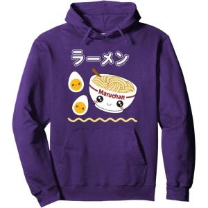 image:imageMaruchan Instant Lunch Cute Ramen Japanese Style Logo Pullover HoodiePurple