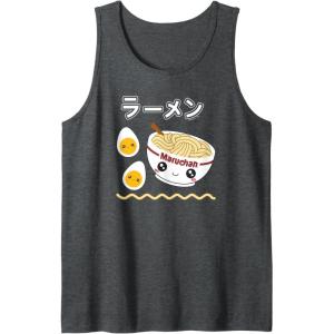 image:imageMaruchan Instant Lunch Cute Ramen Japanese Style Logo Tank TopDark Heather Grey