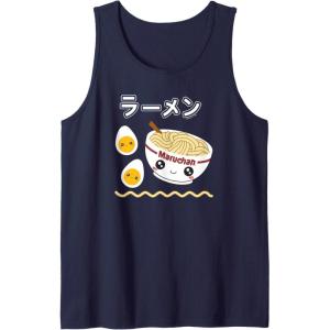 image:imageMaruchan Instant Lunch Cute Ramen Japanese Style Logo Tank TopNavy Blue