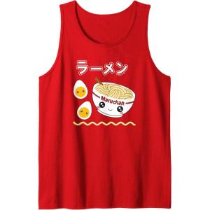image:imageMaruchan Instant Lunch Cute Ramen Japanese Style Logo Tank TopRed