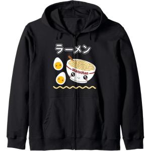 image:imageMaruchan Instant Lunch Cute Ramen Japanese Style Logo Zip HoodieBlack