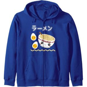 image:imageMaruchan Instant Lunch Cute Ramen Japanese Style Logo Zip HoodieRoyal Blue