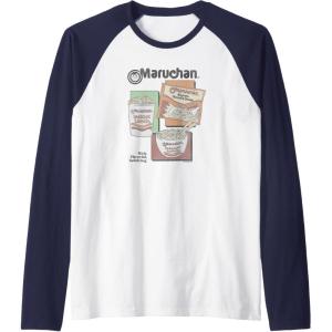 image:imageMaruchan Instant Lunch Different Presentations Panel Art Raglan Baseball TeeNavy BlueWhite