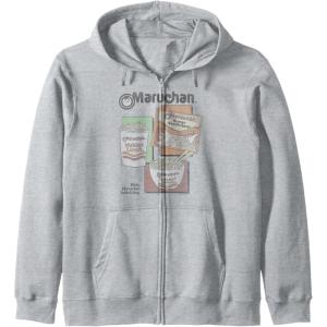 image:imageMaruchan Instant Lunch Different Presentations Panel Art Zip HoodieHeather Grey