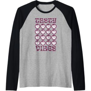 image:imageMaruchan Instant Lunch Groovy Tasty Vibes Grid Logo Raglan Baseball TeeBlackAthletic Heather