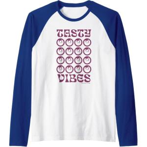 image:imageMaruchan Instant Lunch Groovy Tasty Vibes Grid Logo Raglan Baseball TeeRoyal BlueWhite