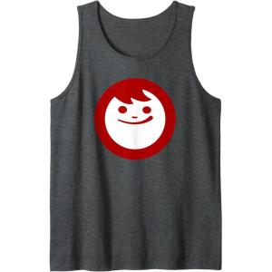 image:imageMaruchan Instant Lunch Happy Face Classic Logo Tank TopDark Heather Grey