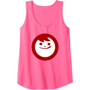 image:imageMaruchan Instant Lunch Happy Face Classic Logo Tank TopNeon Pink