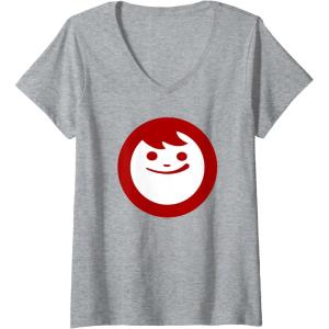 image:imageMaruchan Instant Lunch Happy Face Classic Logo VNeck TShirtHeather Grey